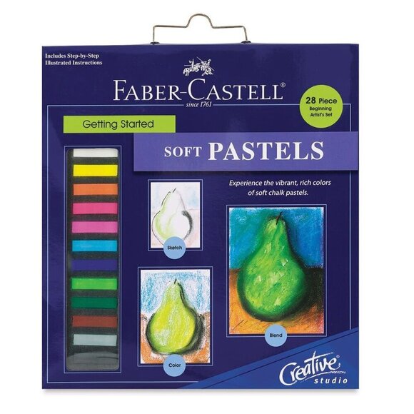 Faber-Castell Getting Started Soft Pastels 28 Piece Set - Creative Studio - Picture 1 of 8